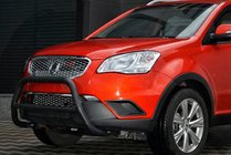 SsangYong Korando 2010-2019 Frontbügel WT005 Schwarz (Edelstahl) Foto 3