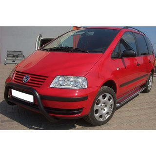 Frontbügel WT005 Schwarz (Edelstahl) Volkswagen Sharan 1995-2010 Foto 1