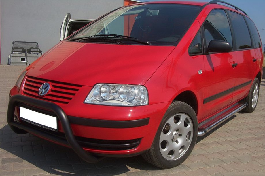 Volkswagen Sharan 1995-2010 Frontbügel WT005 Schwarz (Edelstahl) Image