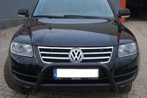 Volkswagen Touareg 2002–2010 Frontbügel WT005 Colt Schwarz (Edelstahl) Foto 3