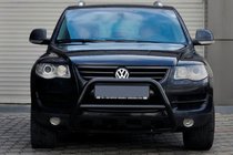 Volkswagen Touareg 2002–2010 Frontbügel WT005 Colt Schwarz (Edelstahl) Foto 4