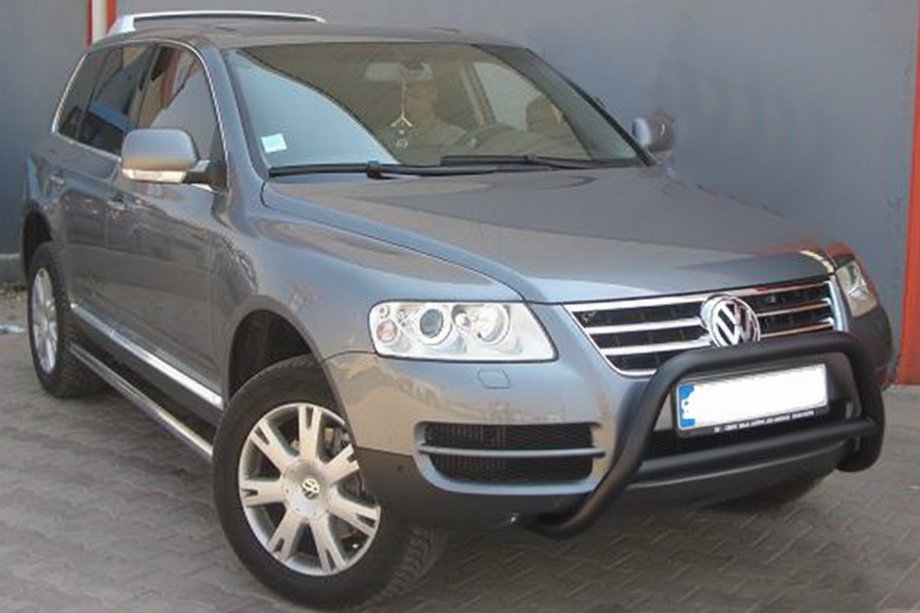 Volkswagen Touareg 2002–2010 Frontbügel WT005 Colt Schwarz (Edelstahl) Image