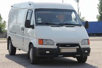 Ford Transit 1991-2000 Frontbügel WT006 Schwarz (Edelstahl) Foto 1