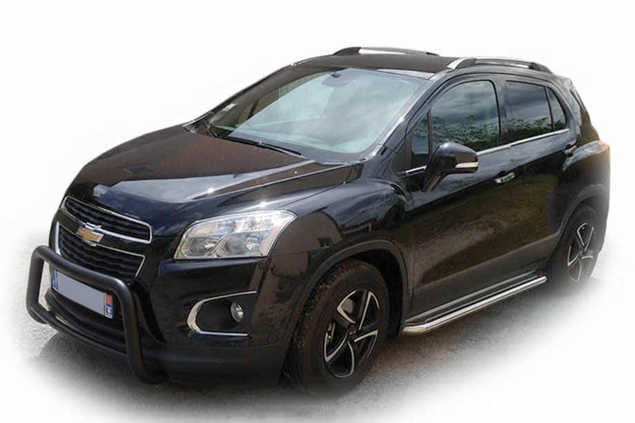 Chevrolet Trax 2012-2023 Frontbügel WT005 Schwarz (Edelstahl) Image