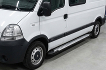 Renault Master 1998-2010 Trittbretter Allmond Grey (2 Stk., Aluminium) Foto 1