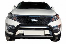 Kia Sorento II XM 2009-2014 Frontbügel WT005 Schwarz (Edelstahl) Foto 1