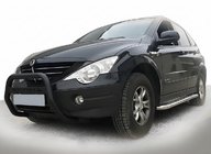 SsangYong Action 2005-2018 Frontbügel WT005 Schwarz (Edelstahl) Foto 1