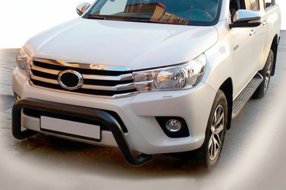Toyota Hilux 2015- Frontschutzbügel WT009 Schwarz (Edelstahl) Image
