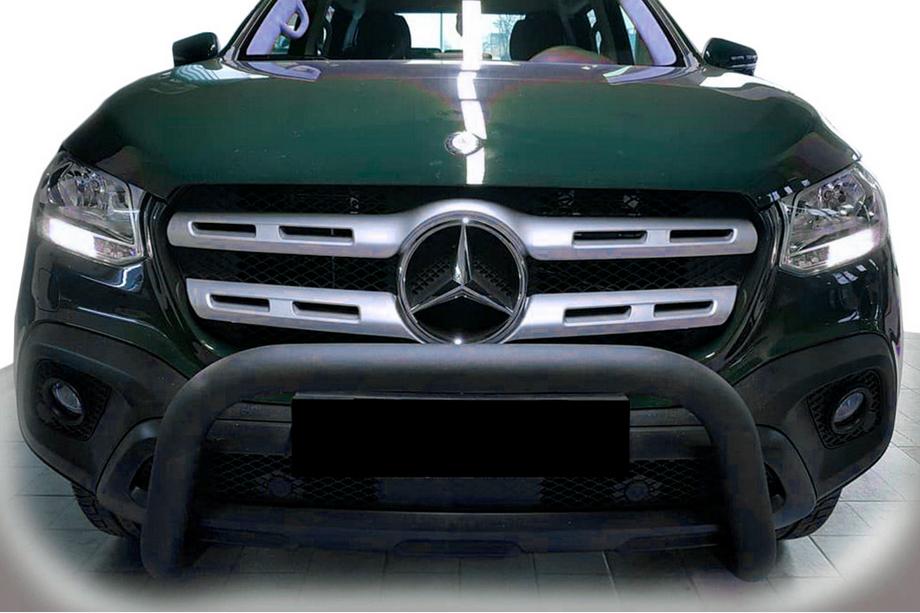 Mercedes X class 2017-2020 Frontschutz WT005 Schwarz (Edelstahl, 60mm) Image