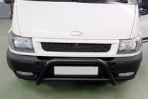Ford Transit 2000–2014 Frontbügel WT006 Schwarz (Edelstahl) Foto 1