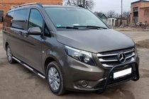 Mercedes Vito/V-class W447 2014- Frontbügel WT006 Schwarz (Edelstahl) Foto 1