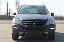 Mercedes ML W164 2005-2011 Frontschutz WT006 Schwarz (Edelstahl) Foto 1