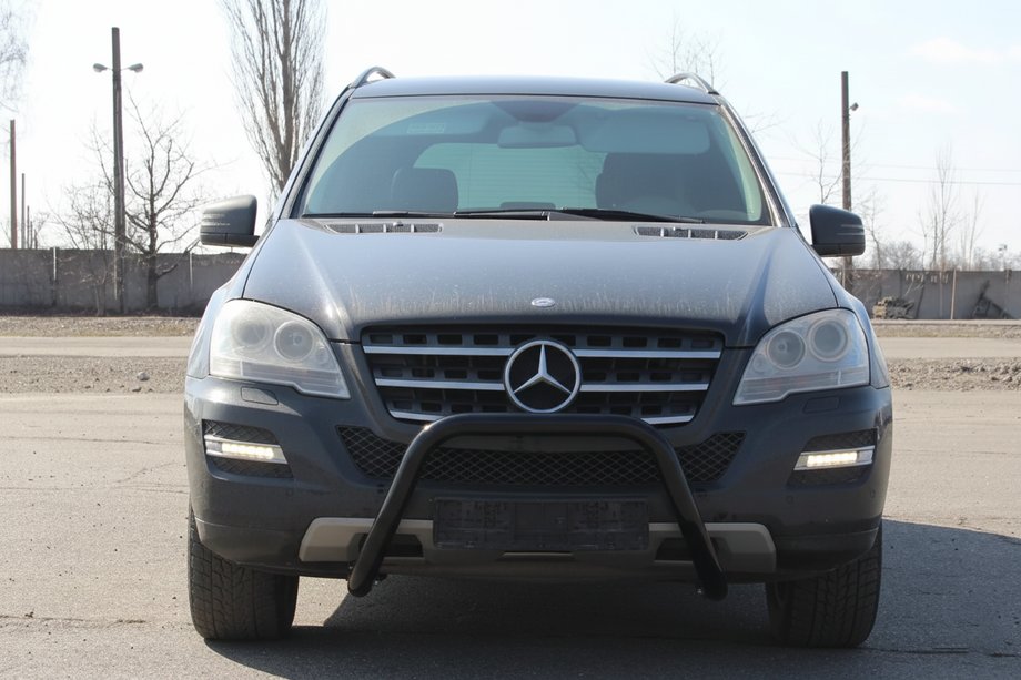 Mercedes ML W164 2005-2011 Frontschutz WT006 Schwarz (Edelstahl) Image