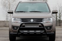 Suzuki Grand Vitara 2005-2017 Frontbügel ST-WT-15 Schwarz (Edelstahl) Foto 2