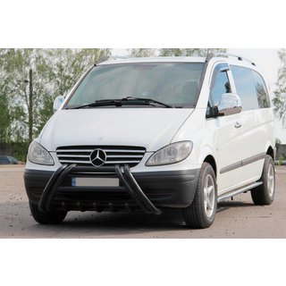 Frontschutzbügel Kelebek WT011 Black (Edelstahl) Mercedes Viano 2004-2014 Foto 3