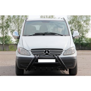 Frontschutzbügel Kelebek WT011 Black (Edelstahl) Mercedes Viano 2004-2014 Foto 1