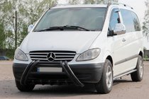 Mercedes Vito W639 2004-2014 Frontschutzbügel Kelebek WT011 Black (Edelstahl) Foto 3