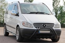 Mercedes Vito W639 2004-2014 Frontschutzbügel Kelebek WT011 Black (Edelstahl) Foto 2