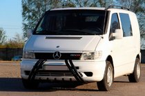 Mercedes Vito W638 1996-2003 Frontschutzbügel Kelebek WT011 Black (Edelstahl) Foto 2