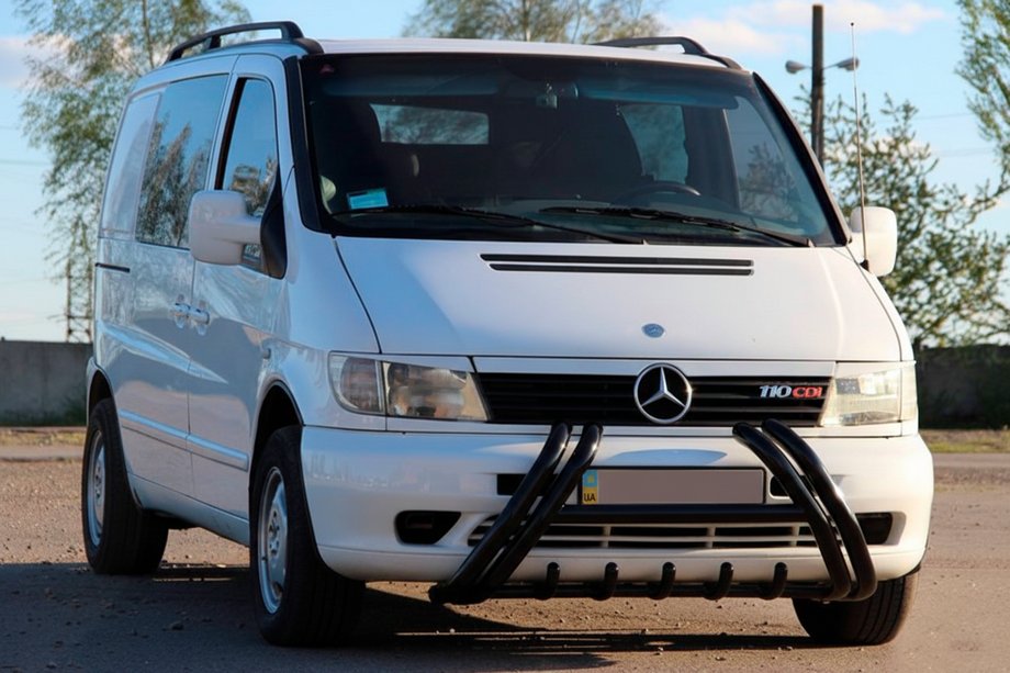 Mercedes Vito W638 1996-2003 Frontschutzbügel Kelebek WT011 Black (Edelstahl) Image
