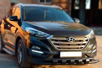 Hyundai Tucson TL 2016-2021 Frontschutzbügel Shark Black (Edelstahl) Foto 1