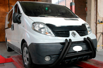 Renault Trafic 2001–2015 Frontbügel F1-01 Schwarz (Edelstahl) Foto 2