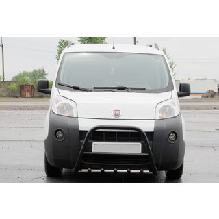 Frontbügel WT006 Schwarz (Edelstahl) Fiat Fiorino/Qubo 2008-2024 Foto 1