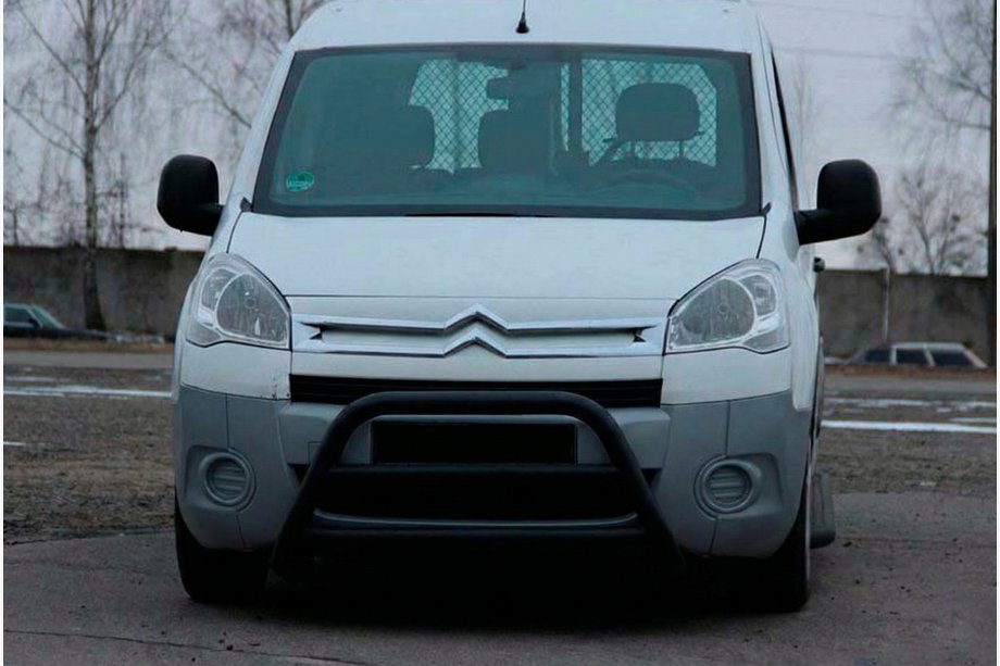 Citroen Berlingo 2008-2018 Frontbügel WT022 Schwarz (Edelstahl) Image