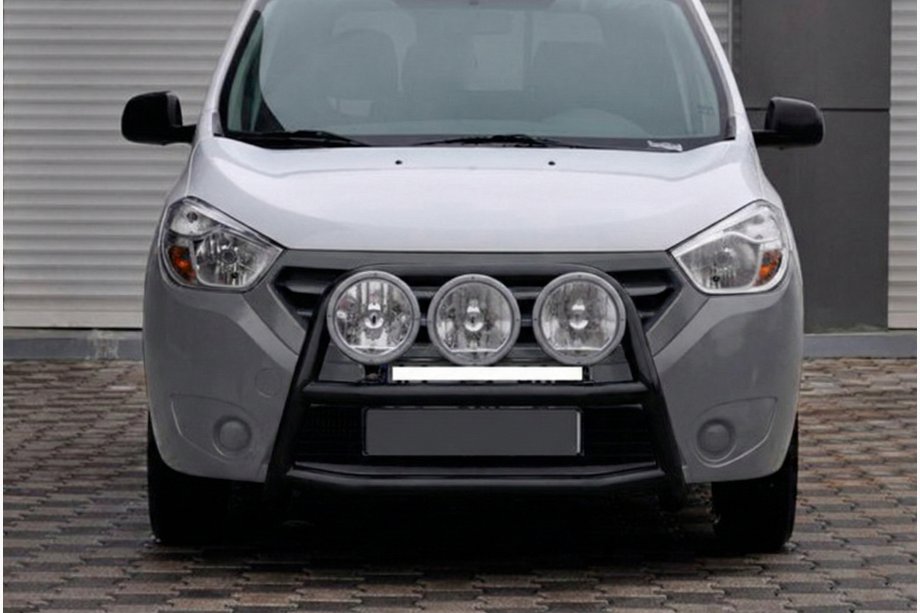 Renault Dokker 2013-2022 Frontbügel WT022 Schwarz (Edelstahl) Image