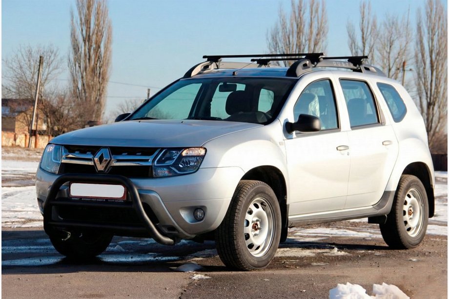 Dacia Duster 2008-2018 Frontbügel WT022 Schwarz (Edelstahl) Image