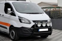 Ford Custom 2013-2022 Frontbügel WT022 Schwarz (Edelstahl) Foto 1