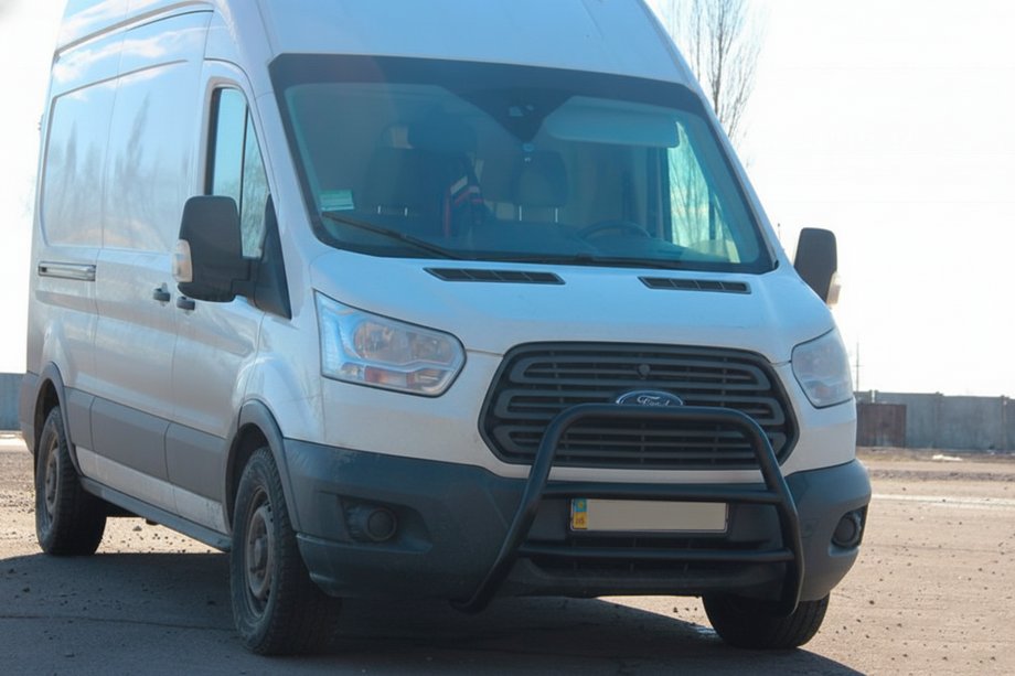 Ford Transit 2014- Frontbügel WT022 Schwarz (Edelstahl) Image