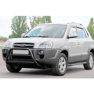 Frontbügel WT022 Schwarz (Edelstahl) Hyundai Tucson JM 2004- Foto 2
