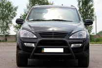 SsangYong Kyron 2005-2014 Frontbügel WT022 Schwarz (Edelstahl) Foto 2