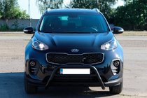 Kia Sportage 2015-2021 Frontbügel WT023 Schwarz (Edelstahl) Foto 4
