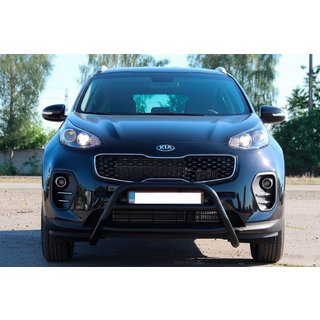 Frontbügel WT023 Schwarz (Edelstahl) Kia Sportage 2015-2021 Foto 1
