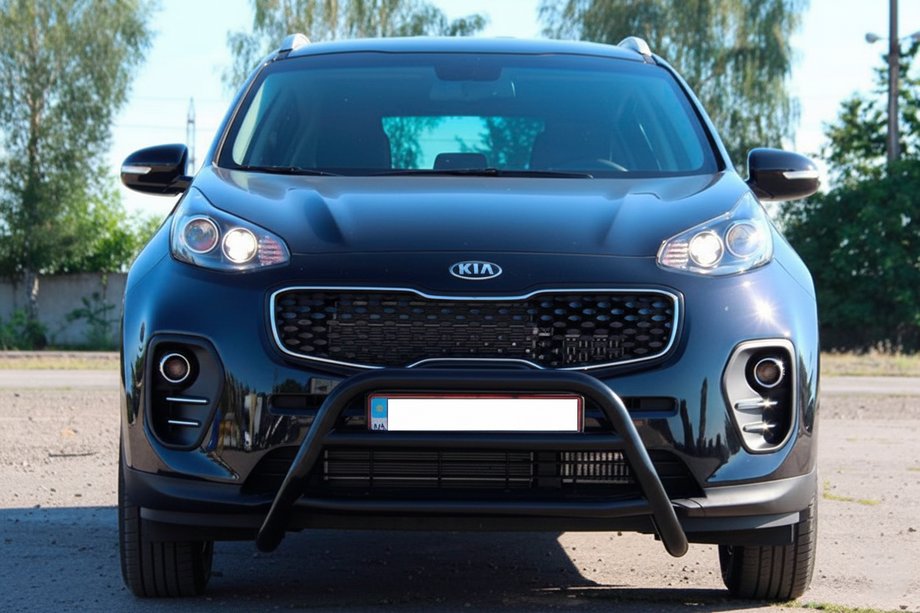 Kia Sportage 2015-2021 Frontbügel WT023 Schwarz (Edelstahl) Image