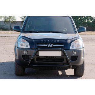 Frontbügel WT025 Schwarz (Edelstahl) Hyundai Tucson JM 2004- Foto 3