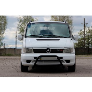 Frontbügel WT022 Schwarz (Edelstahl) Mercedes Vito W638 1996-2003 Foto 1