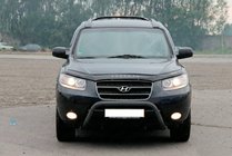 Hyundai Santa Fe 2 2006-2012 Frontbügel WT007 Schwarz (Edelstahl) Foto 1