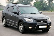 Hyundai Santa Fe 2 2006-2012 Frontbügel WT007 Schwarz (Edelstahl) Foto 2