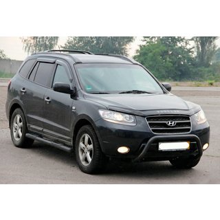 Frontbügel WT007 Schwarz (Edelstahl) Hyundai Santa Fe 2 2006-2012 Foto 2