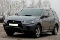 Mitsubishi Outlander 2006-2012 Frontbügel WT007 Schwarz (Edelstahl) Foto 4