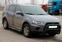 Mitsubishi Outlander 2006-2012 Frontbügel WT007 Schwarz (Edelstahl) Foto 1
