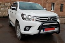 Toyota Hilux 2015- Frontbügel WT007 Schwarz (Edelstahl) Foto 2