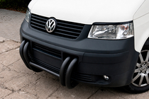 Volkswagen T5 Transporter 2003-2010 Frontbügel ST006-03 Grille Black (Edelstahl) Foto 2