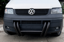 Volkswagen T5 Transporter 2003-2010 Frontbügel ST006-03 Grille Black (Edelstahl) Foto 3