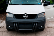 Volkswagen T5 Transporter 2003-2010 Frontbügel ST006-03 Grille Black (Edelstahl) Foto 4