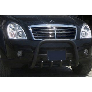 Frontbügel QT006 Schwarz (Edelstahl) SsangYong Rexton I 2001-2017 Foto 1