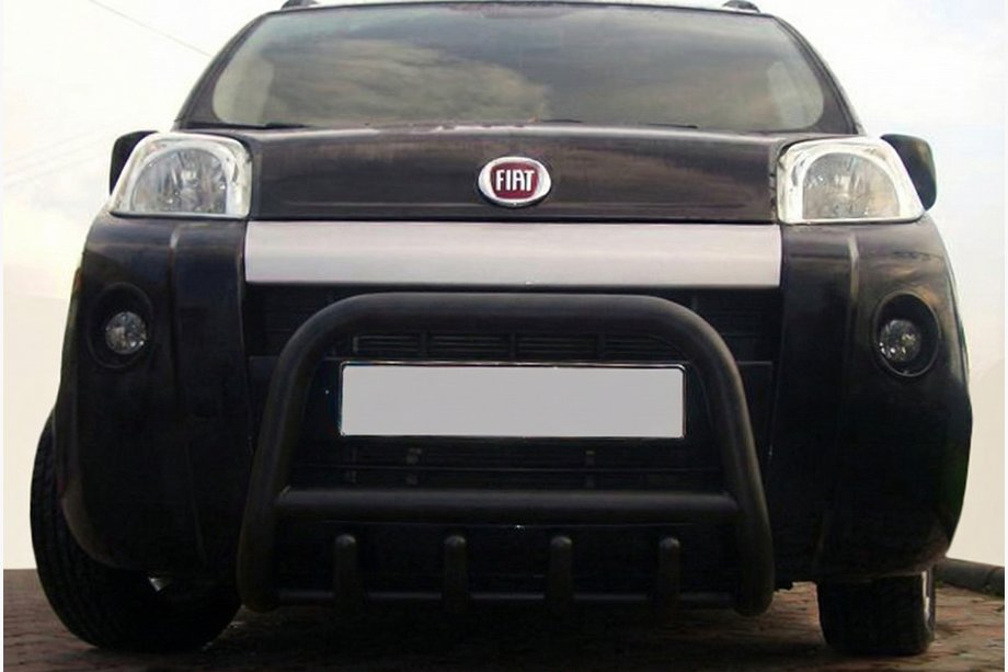 Fiat Fiorino/Qubo 2008-2024 Frontbügel QT006 Schwarz (Edelstahl) Image